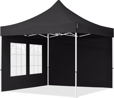 Toolport easy up 3x3m zwart luxe partytent