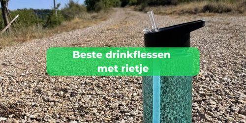 drinkfles met rietje