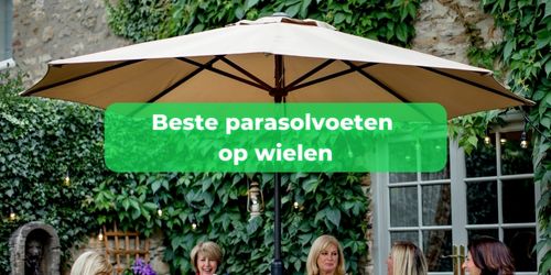 parasolvoet op wielen