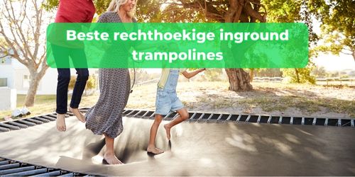 trampoline rechthoekig inground