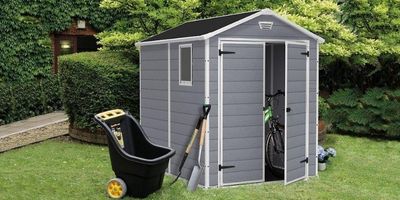 kunststof tuinhuis geïsoleerd