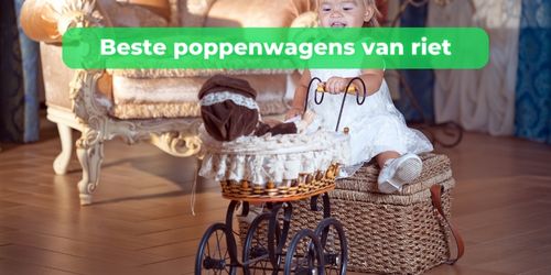 rieten poppenwagen