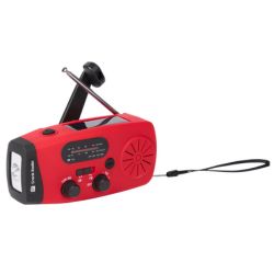 4-in-1 noodradio met zaklamp en powerbank